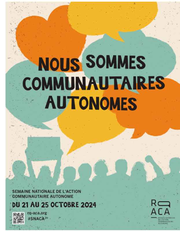 Le CAPAB fait partie des organismes communautaires et la SNACA auralieu du 21 au 25 octobre 2024